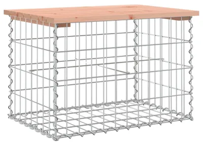 Obrázek produktu pro vidaXL Gabionová zahradní lavička 63x44x42 cm Masivní dřevo douglasky tisolisté