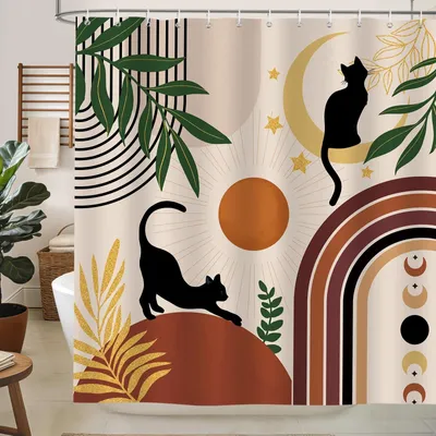 Immagine prodotto di Tenda da doccia bohémien, 180x200 cm, con motivi astratti