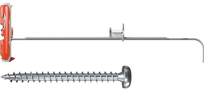 Zdjęcie produktu dla Fischer DUOTEC 10 S PH, Zestaw haków i kołków rozporowych, Beton, Metal, Srebrny, Stal, 50 mm