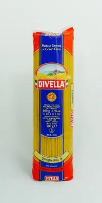Zdjęcie produktu dla Divella spaghettini numer 9 makaron z semoliny z pszenicy durum 500g