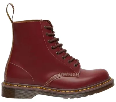 Image de Bottes Dr. Martens Dr. Martens Vintage 1460 Uni Oxblood Quilon UK pour Femme
