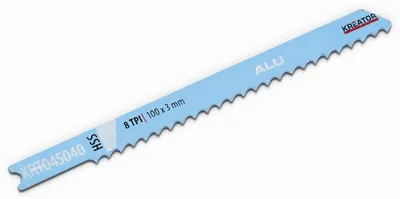 Image de Lames de scie sauteuse hss pour metaux 2 lames 100 mm 8 tpi (3 mm) 'U' Aluminium