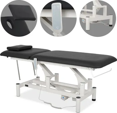 Produktbild von Habys Optima | Elektrische Behandlungsliege Therapieliege Massageliege Massagebank Kosmetikliege | Höhenverstellbare 2-Segmente | 182 x 68 cm