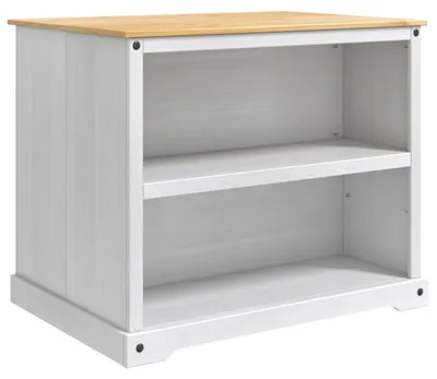 Produktbild von Küchentrolley 2 pcs Weiß und Honigwachs 112 x 77 x 91,5 cm