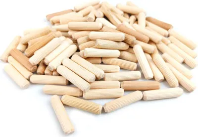 Produktbild von 100x Dübel Holzdübel Ø 6 mm x 35 mm Riffeldübel Buche Holzstifte Holzverbinder