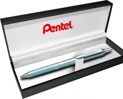 Obrázek produktu pro Pentel EnerGel BL407 Gelschreiber blau/silber 0.35 mm Schreibfarbe schwarz