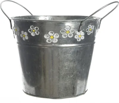 Produktbild von Zinktopf mit Blume