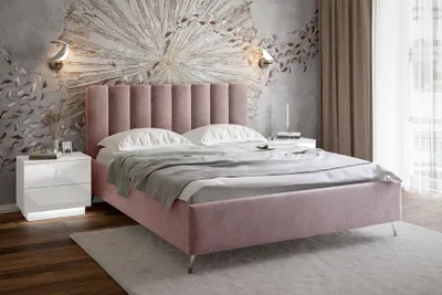 Obrázek produktu pro Čalouněná postel NELLY s kontejnerem 140x200 cm French Velvet 682 bez matrace