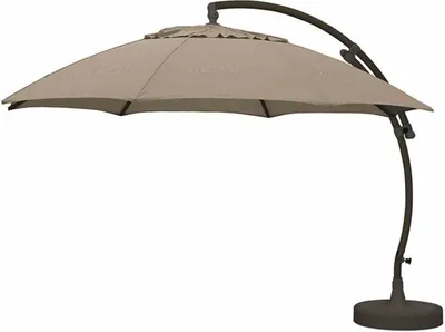 Produktbild von Ampelschirm Easy Sun Ø 375 cm, anthrazit / taupe Bezug taupe, 100% Olefin