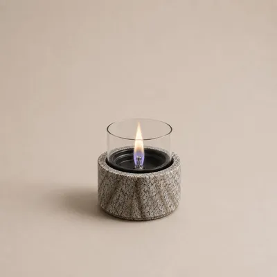Produktbild von Tenderflame Slate 10 - Tischkamin Tischfeuer Indoor, Bioethanol-Alternative mit Tenderfuel, dekoratives Deko-Feuer für Wohnzimmer, Tisch und Balkon