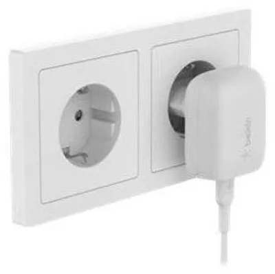 Image de Chargeur secteur BELKIN USB-C 20W compact et rapide, Blanc