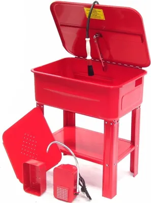Image de LAVE-PIÈCES 80 L avec pompe + pinceau de lavage brosse Lave-linge