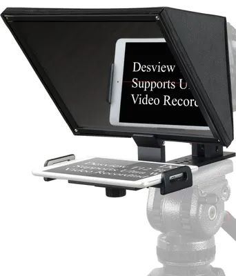 Produktbild von Teleprompter T12 mit 70/30 Strahlteilerglas, Bluetooth-Fernbedienung für DSLR, Camcorder & Tablets bis 11 Zoll