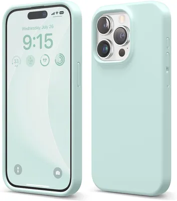 Produktbild von Elago Premium Silikonhülle für iPhone 15 Pro Mint