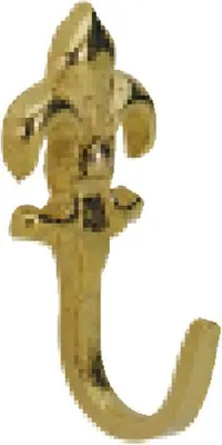 Produktbild von Hettich Zierhaken 42 x 20 x 20 mm Zinkdruckguss gold - 2 Stück