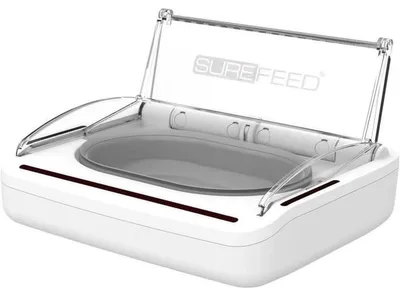 Image de Distributeur automatique de nourriture pour chat SUREFEED sans odeur - Blanc (Livré avec un seul bol)