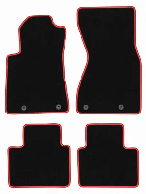 Imagen del producto de Alfombrillas de moqueta para Audi A8 D2 1994-2002 (sedán) – juego de 4 piezas, /rojo, a medida – Wielganizator CARLUX