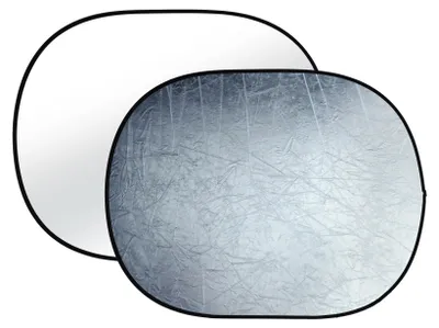 Imagen del producto de Bresser - F000344 - BR-TR8 Reflector plegable 2 en 1, plateado/blanco, 90x120 cm