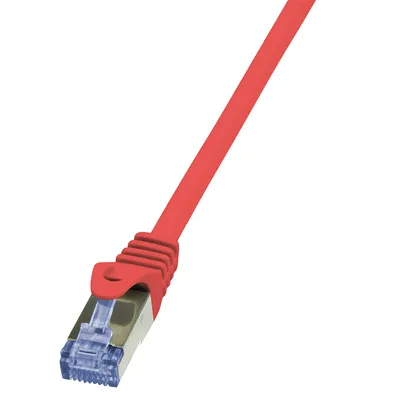 Produktbild von LogiLink Cat6a S/FTP, 10m, 10 m, Cat6a, S/FTP (S-STP), RJ-45, RJ-45, Rot