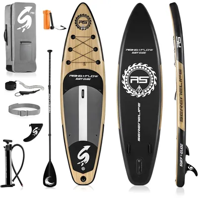 Produktbild von Aufblasbares Stand-Up-Paddleboard - SUP-Board - Aufblasbares Board - Stand-Up-Paddeln - SUP-Surfbrett - Leichtes PVC