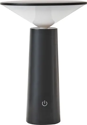 Obrázok produktu pre BELIANI Stolná lampa čierna železo s dotykovým vypínačom nabíjanie cez USB kábel bezdrôtová moderný štýl interiér exteriér