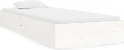 Obrázek produktu pro Rám postele bílý masivní dřevo 90 x 190 cm jednolůžko