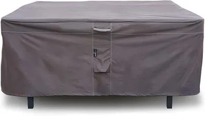Imagen del producto de Funda impermeable para muebles de jardín, fabricada en tela Oxford de 600D, color gris/marrón oscuro