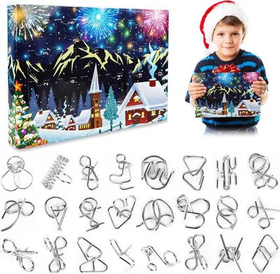 Obrázek produktu pro Adventní kalendář Puzzle 2024 Odpočítávání vánočních dárků
