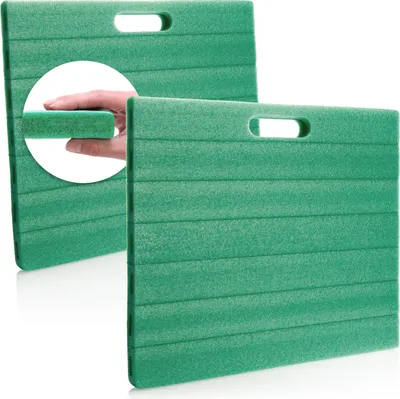 Productafbeelding van com-four® 2 kniekussens voor de tuin - Kniekussen voor tuinieren - Kniester voor vakmanschap en recreatie - Kniescherm - ongeveer 35 cm x 30 cm x 2,5 cm
