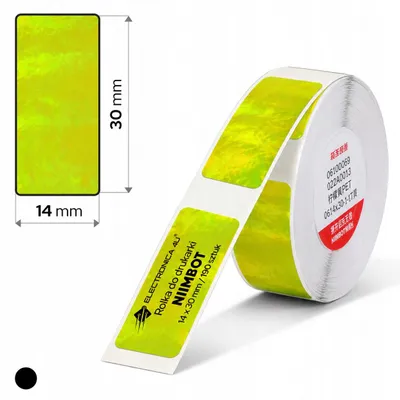 Immagine prodotto di Etichette adesive dorate per stampante Niimbot B18 N1, formato 14x30 mm