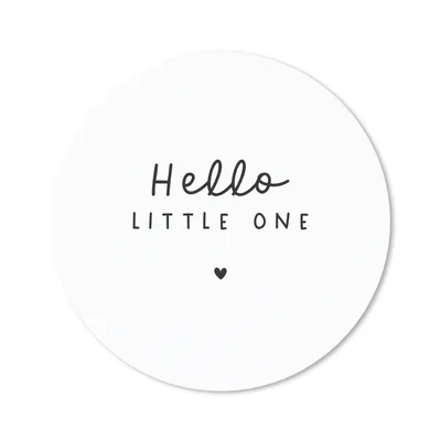 Produktbild von MuchoWow® Mauspad Mousepad Zitate - Hallo Kleines - Baby - Sprichwörter - Kinder 20x20 cm - Mousepads - Maus Mat - Pad - Mausunterlage - Schreibtischmatte