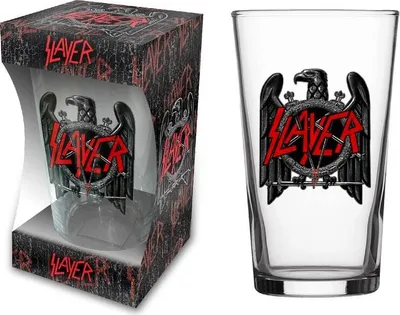 Produktbild von Slayer Bierglas  Eagle klar Band-Merch, Bands, Geschenke Glas Standard