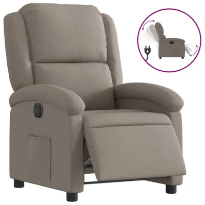 Produktbild von vidaXL Relaxsessel Elektrisch Taupe Stoff