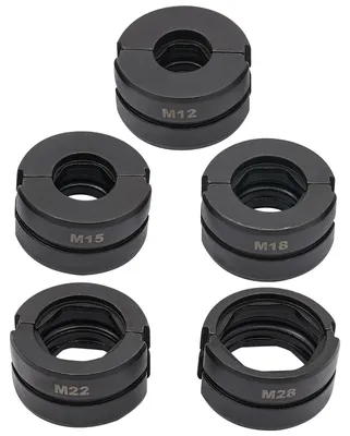 Image de Pince à sertir, 5 matrices robustes, compatibilité polyvalente, noir
