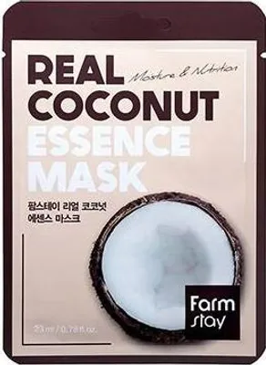 Productafbeelding van FARMSTAY Real Essence Mask, kokosnoten-masker in doekverband, 23 ml