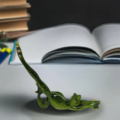 Produktbild von Dekoratives Yoga-Frosch Figur für Zuhause und Garten