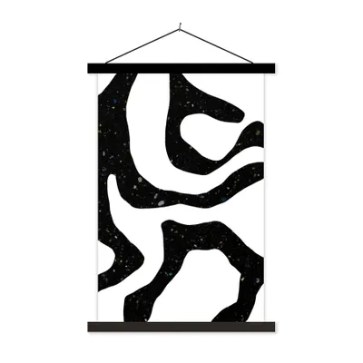 Produktbild von MuchoWow® Textilposter Abstrakt - Minimalismus - Design 40x60 cm mit schwarzem Rahmen - Wanddekorationen