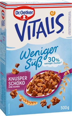 Obrázek produktu pro Vitalis Méně sladká křupavá čokoláda 0,5 kg