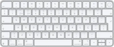 Zdjęcie produktu dla Apple Magic, Bez bloku numerycznego (80 - 87%), Przewodowy i Bezprzewodowy, USB + Bluetooth, QWERTY, Srebrny, Biały