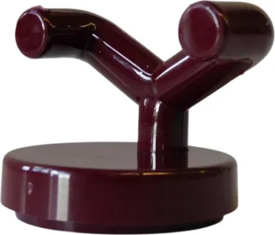 Immagine prodotto di 25 ganci da parete, 2 pieghe, rosso bordeaux