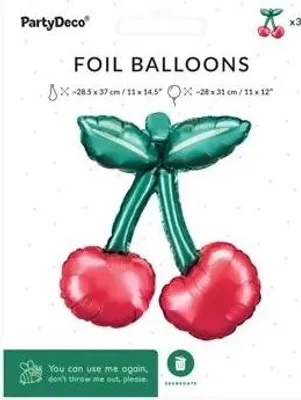 Produktbild von PartyDeco FB289, Spielzeugballon, Folie, Grün, Rot, Einfarbig, Universal, Abbildung