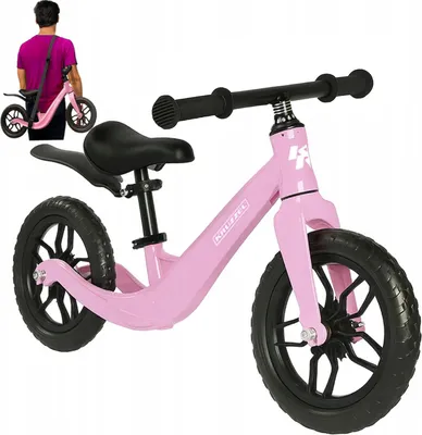 Produktbild von KRUZZEL Lauflernrad pink für Kinder ab 2 Jahren – Ultraleichtes Balance Bike mit Magnesiumrahmen, 12 Zoll Eva-Reifen, Tragegurt – Perfekt für Mädchen 25768