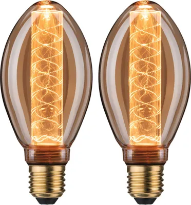 Zdjęcie produktu dla Pakiet żarówek Paulmann 2x LED Wewnętrzna spirala żarowa B75