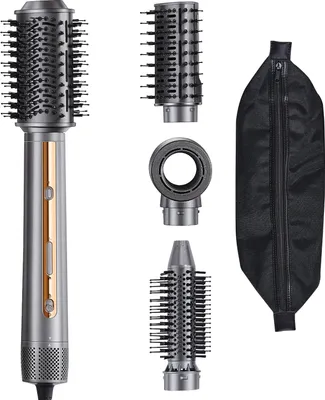 Obrázek produktu pro SucceBuy Hair Airstyler and Hair Dryer Brush, 4-in-1 Multi Hair Styler - vysokorychlostní iontový horkovzdušný styler se 3 kartáči a 1 tryskou, 110 000 otáček za minutu