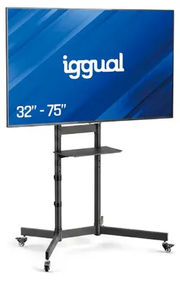 Immagine prodotto di iggual SRTV75, 81,3 cm (32"), 190,5 cm (75"), 100 x 100 mm, 600 x 400 mm, -10 - 5°, nero