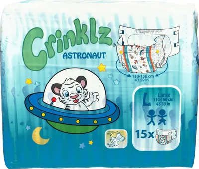 Produktbild von CRINKLZ Astronaut Windeln L 15St PZN 14216761