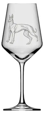 Produktbild von Weinglas Podenco mit Lasergravur für Kenner spülmaschinenfest 350 ml ideal für Wein