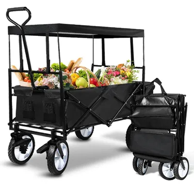 Zdjęcie produktu dla Ikodm – wózek ręczny, wózek transportowy, wózek składany, wózek plażowy, wózek ogrodowy, wózek na narzędzia, wózek terenowy, taczka
