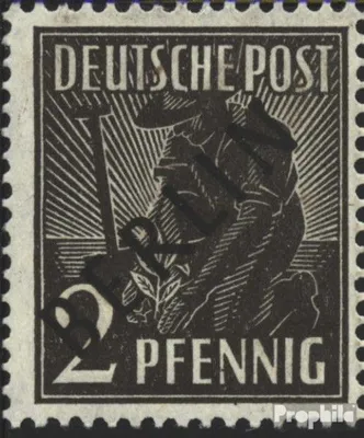 Produktbild von Briefmarken Berlin (West) 1948 Mi 1  postfrisch Schwarzaufdruck