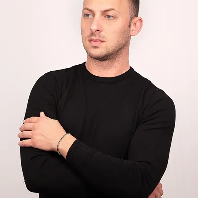Immagine prodotto di Moderno bracciale in argento con cristalli Alfa SATN02
